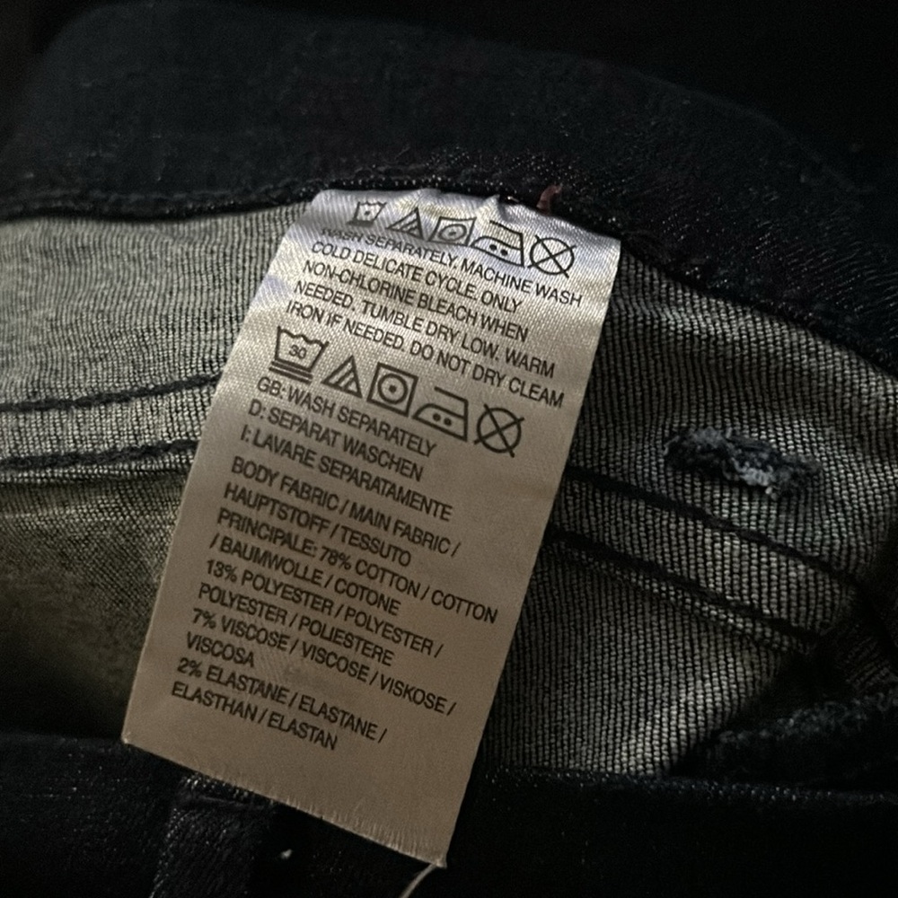 NWT Denim & Co. Regular Easy Stretch Denim Straight Leg Trouser Jean 22WP - Picture 7 of 7